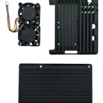 Case De Aluminio Con Ventilador Dual Raspberry Pi 5