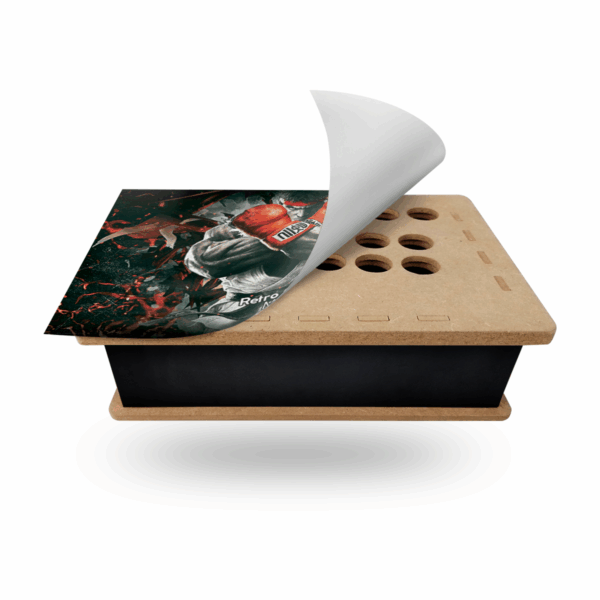 Cajón MDF Para Tablero Arcade - Street Fighter - Tipo Sanwa 30mm