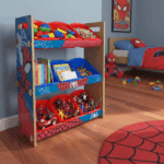 Juguetero Organizador Infantil de Juguetes, Estantería con 9 Compartimentos, Coloridos Diseños, Mueble Almacenamiento para Juguetes Habitación Niños - Imagen 2