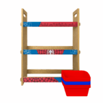 Juguetero Organizador Infantil de Juguetes, Estantería con 9 Compartimentos, Coloridos Diseños, Mueble Almacenamiento para Juguetes Habitación Niños - Imagen 4