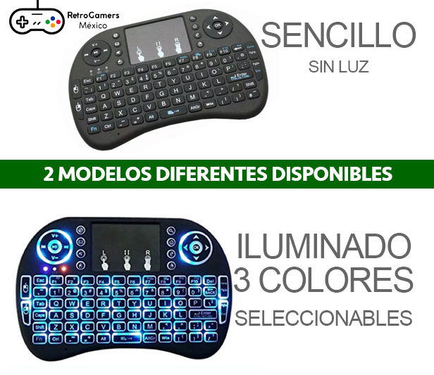 Mini Teclado Inalámbrico - Retro Gamers Mexico